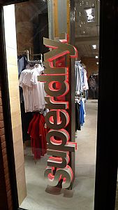 Bolton Manufacturer Produces SuperDry Shop Signage with Cutters from ITC