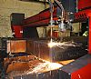 AJS Profiles Cuts 500mm Thick Steel With Kerf 'Monster Machine'