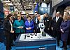 Angela Merkel Visits the SCHUNK Pavilion at Hannover Messe